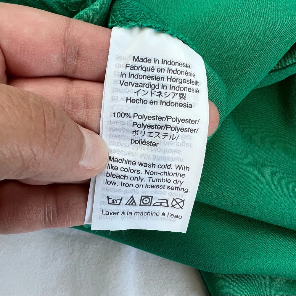 J. Crew Teal Puff Sleeve Blouse